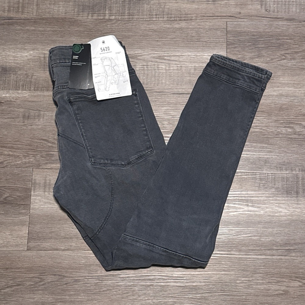 NEW G-Star Raw Men's 30x32 Elwood 5620 3D Zip Knee Skinny Jeans (Actual 28x30)